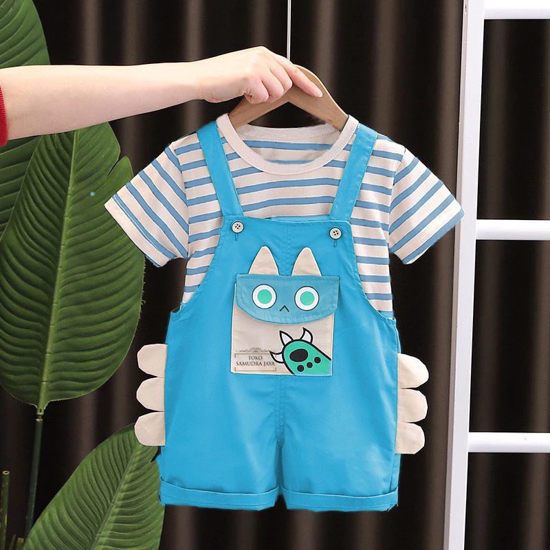 Baju anak laki laki terbaru set kodok usia 1-4tahun