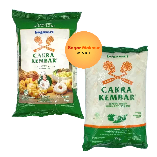 

(SMM) Cakra Kembar Tepung Cakra 1KG Tepung Terigu Cakra