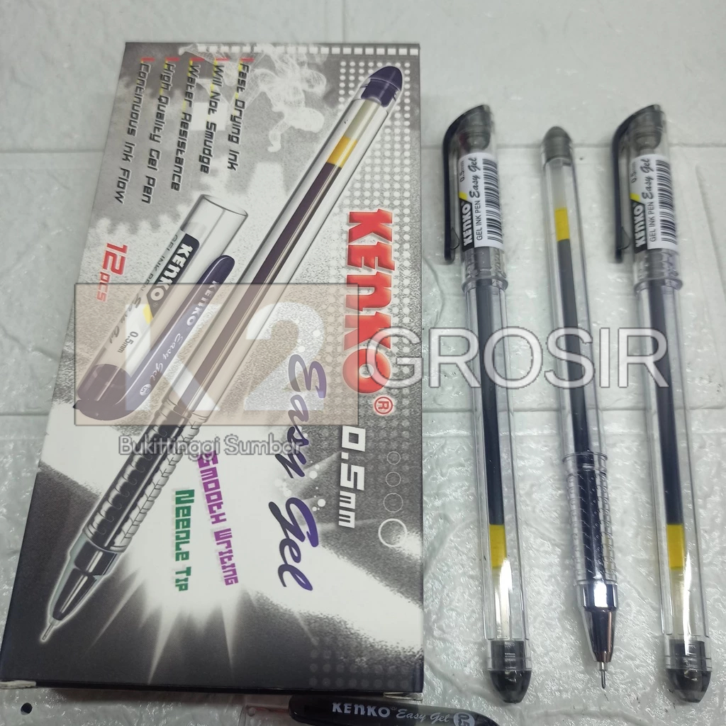 

Pena KENKO Easy Gel 0.5 Hitam - Merah - Biru (Lusin)