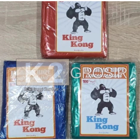 Jas Hujan Mantel Hujan Lengan karet Plastik Setelan King Xong Pcs