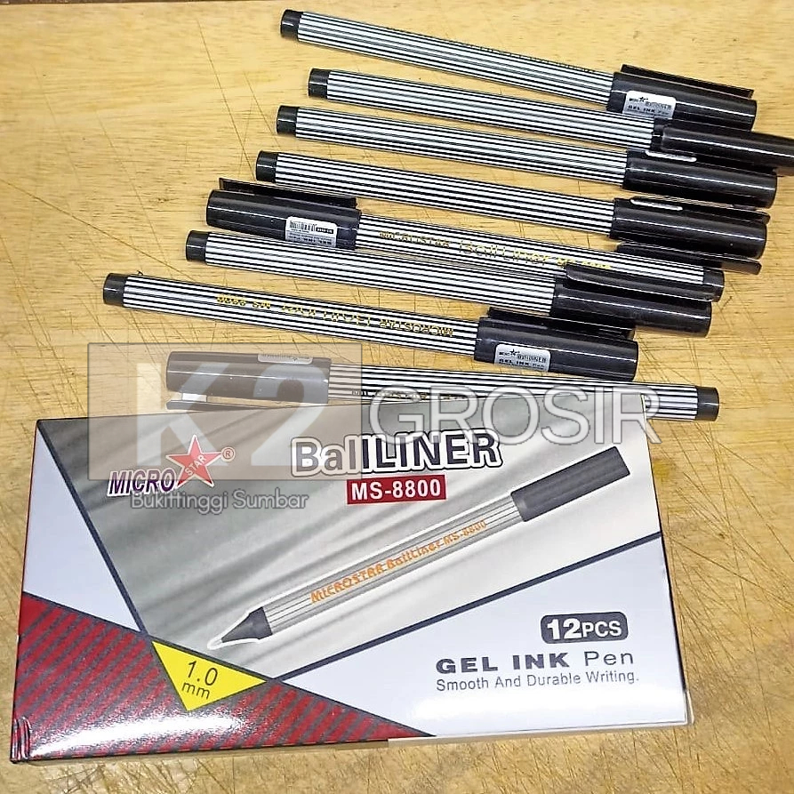 

Pena Gel Tanda Tangan Micro Balliner MS-8800 Hitam 1.0