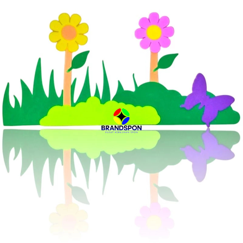 hiasan dinding 1 set (20 cm x 50 cm)  jendela kaca rumah sekolah rumah kantor Paud TK SD SMP SMA