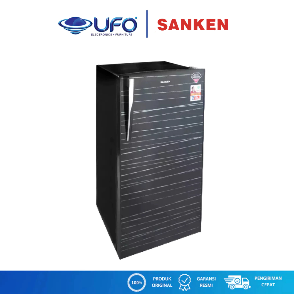 Sanken Kulkas 1 pintu 190 Liter SKG196BHBK | Lemari es