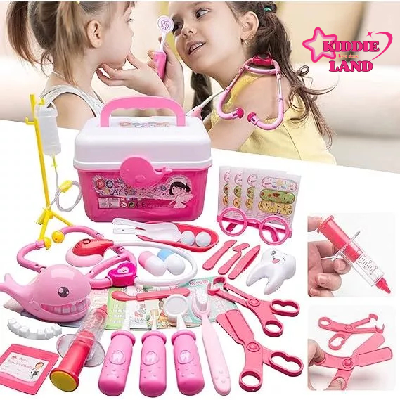 Mainan Medis Anak-anak Simulasi Kotak Dokter Gigi Anak Perempuan Mainan  Edukasi