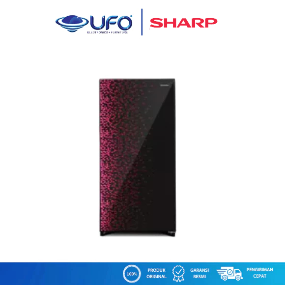 Sharp Kulkas 1 Pintu 166 Liter SJX185MGGR/GB | Lemari Es | SJX185MGGB