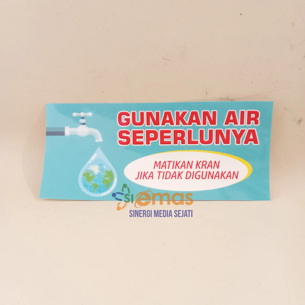 

Stiker Hemat Air | Stiker Hemat Penggunaan Air