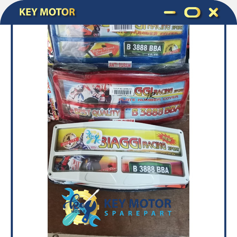 Bingkai / Dudukan Plat Bg Motor BIAGGI