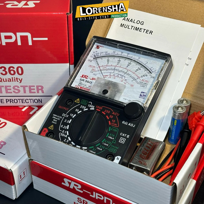 Multitester Analog SR-JPN SR 360 Avo Meter Analog
