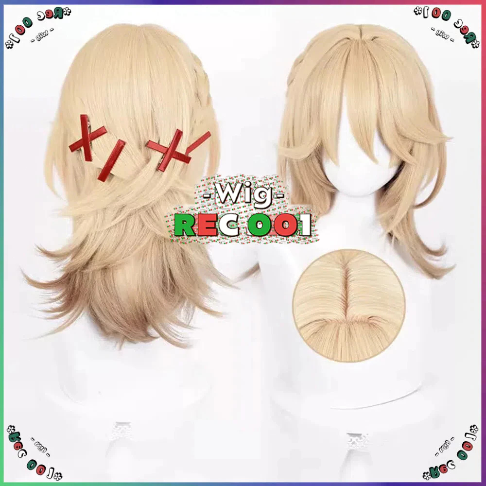 Wig Kaveh Cosplay Genshin Impact Rambut Orang Dewasa/Anak-Anak Dapat Menggunakannya