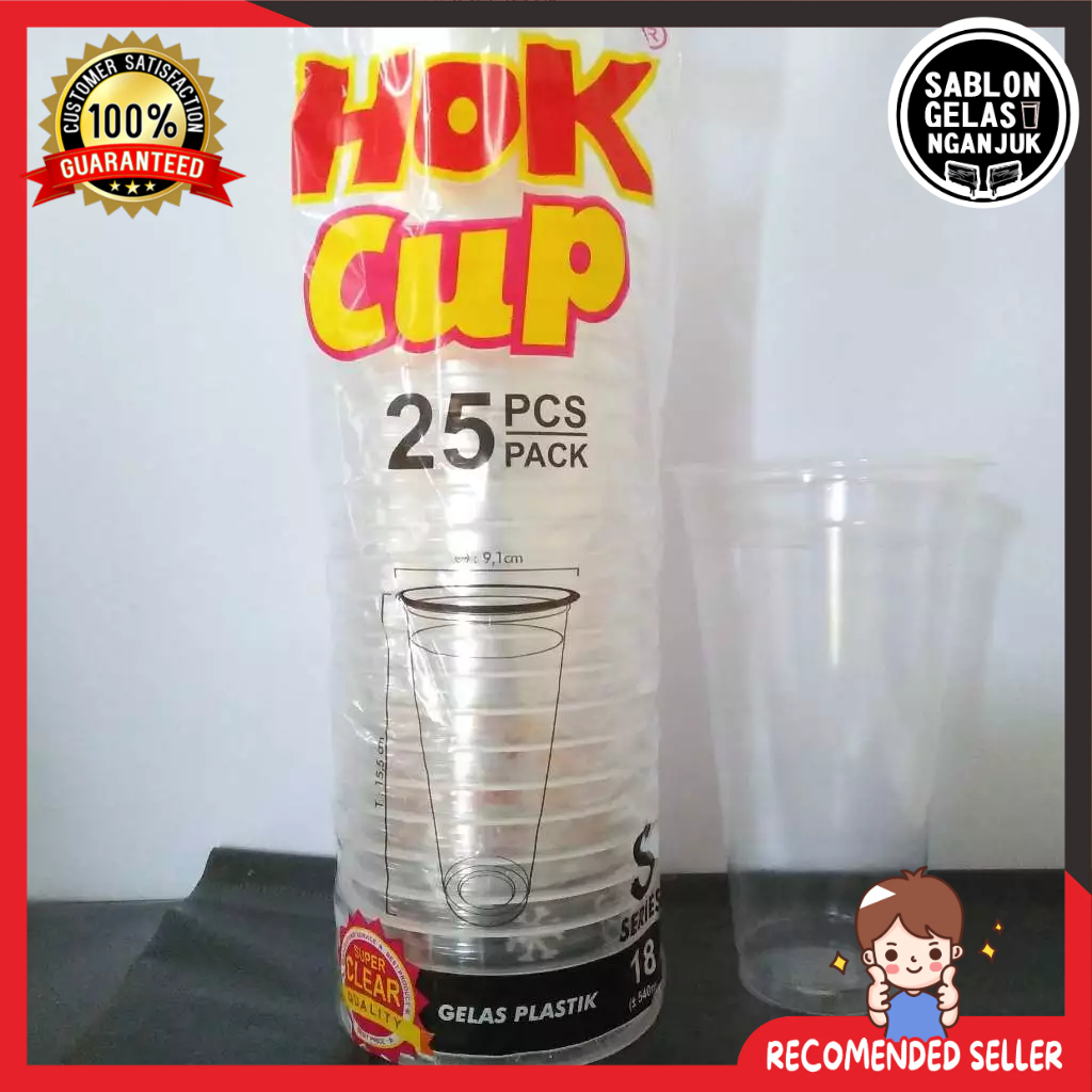 GELAS CUP 18oz SLIM POLOS  ECER