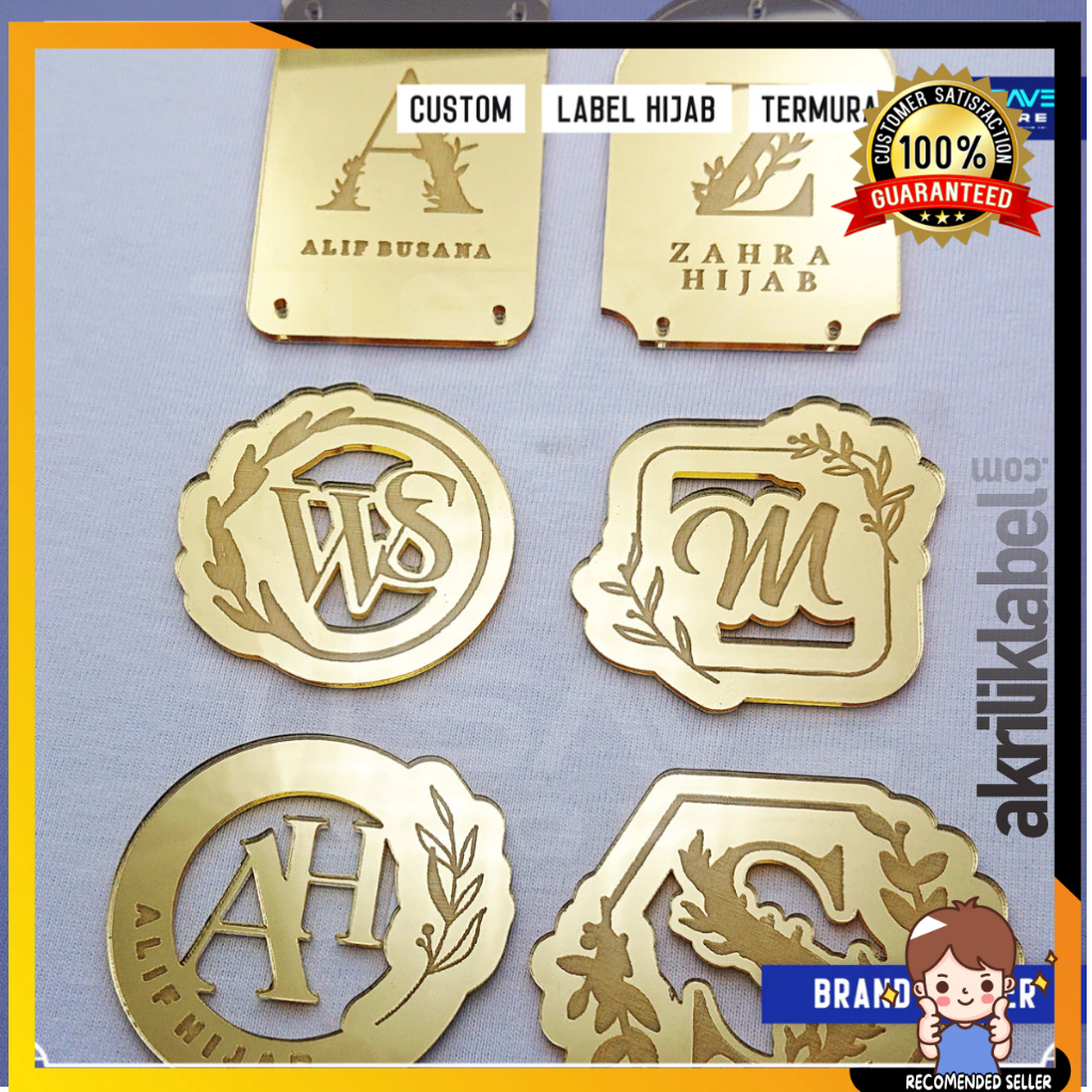

PROMO TERMURAH Label Akrilik Letter Brand Logo Custom