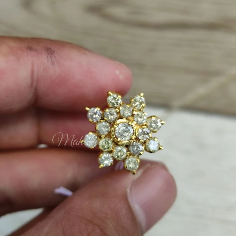 cincin emas berlian model bunga