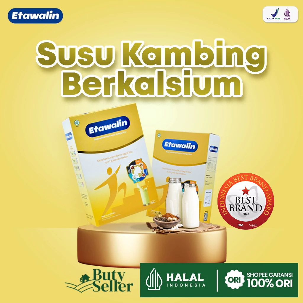 

Susu Bubuk Kambing Kesehatan Tulang Obati Radang Sendi & Anti Kolesterol Etawalin Original