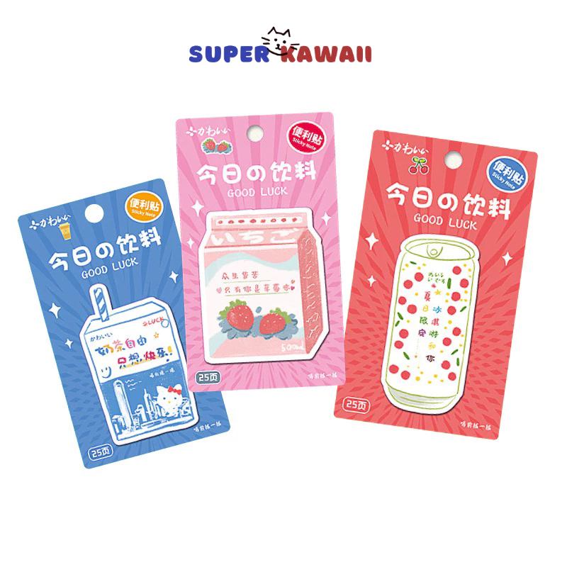 

SuperKawaii - [SK148] Sticky notes bentuk minuman / sticky notes karakter motif minuman / sticky notes unik / sticky notes lucu / sticky notes korea / sticky notes / notepad / sticky notes lucu / sticky notes motif kartun