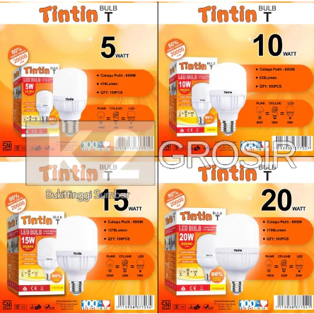 Bohlam Lampu LED TIntin 20 watt