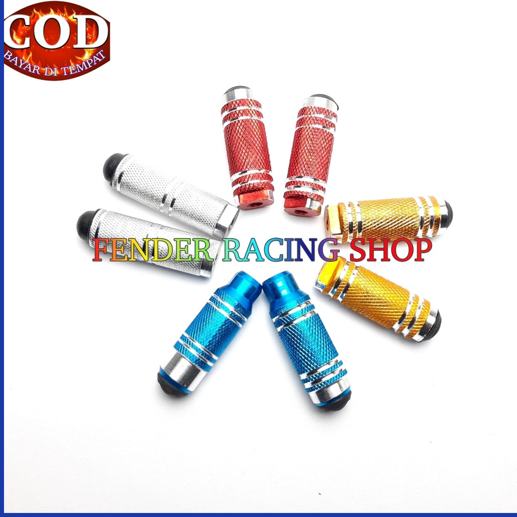 Footstep Jalu Depan Underbone Baut 14 - Merah Gold Biru Silver Universal Semua Motor Aksesoris Varia