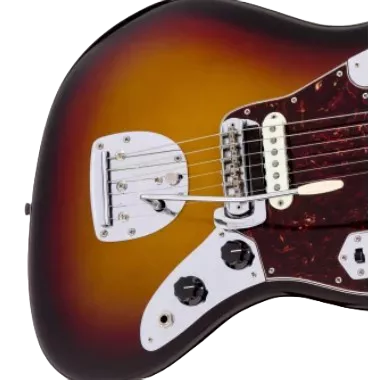 Tail Piece Gitar Model Fender Jaguar / Tailpiece Gitar Elektrik Fender jaguar Chrome