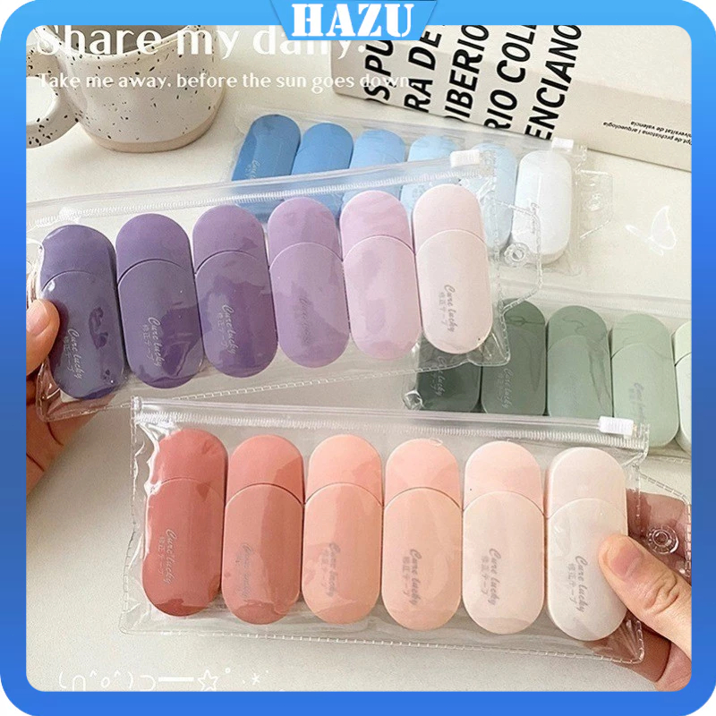 

[Ready Stock] 6PCS Correction Tape / Tip Ex Kertas / Pita Koreksi 30 Meter Warna Pastel Tidak Mudah Terputus