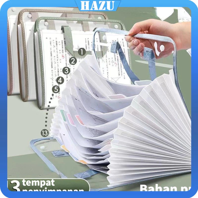 

Bening File Folder Document Bag Tas Dokumen File A4 13 Sekat Uji Kantong Kertas Tas File Transparant Anti Air Multi Layer Folder