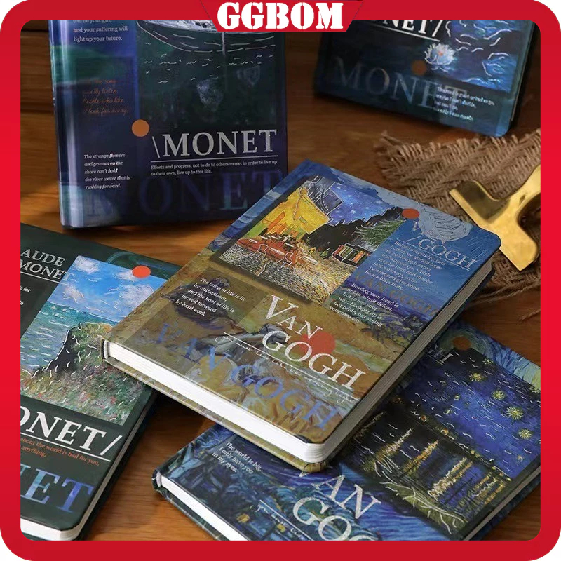 

Buku diary 98 halaman journal notepad hardcover van gogh korea jepang aesthetic style lucu / journaling / agenda impor / notebook / buku catatan unik retro
