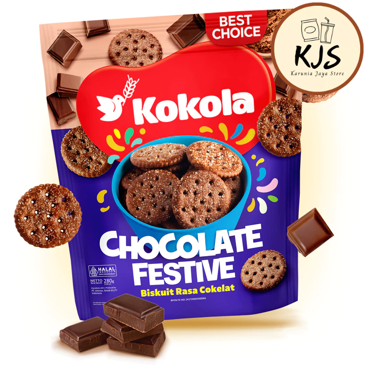 

KOKOLA POUCH SERIES CHOCOLATE FESTIVE / COCONUT FESTIVE 300gr (HARGA PER BAG)