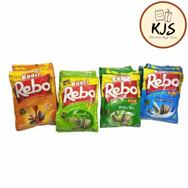 

KUACI REBO 10gr RASA -Original -Salted Caramel -Green Tea -Milk -Coconut (HARGA PER BAL/20 SACHET)