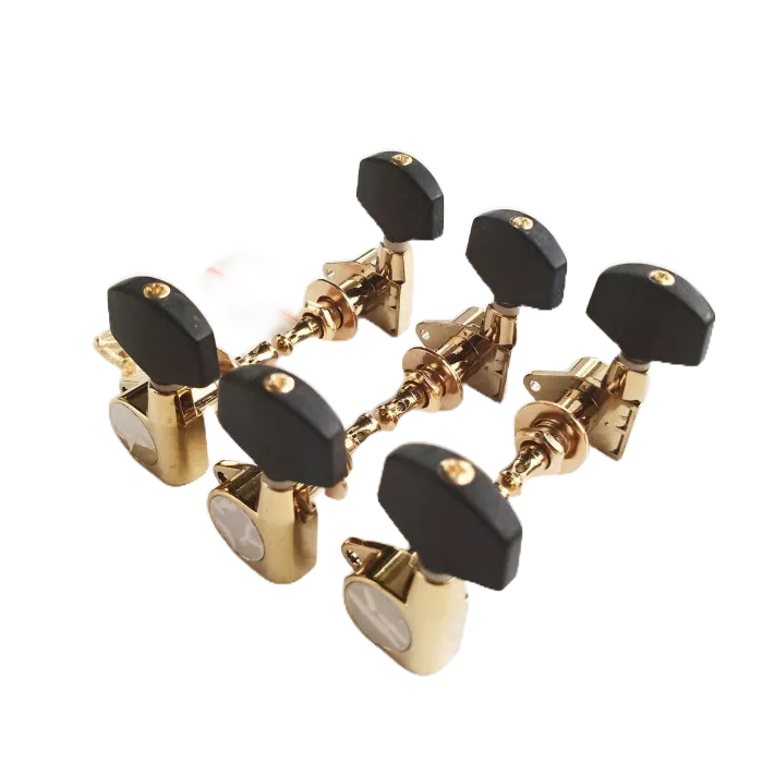 Guitar Cube Dryer Electric Acoustic 3R3L Set Black Gold / Machine Head Gitar