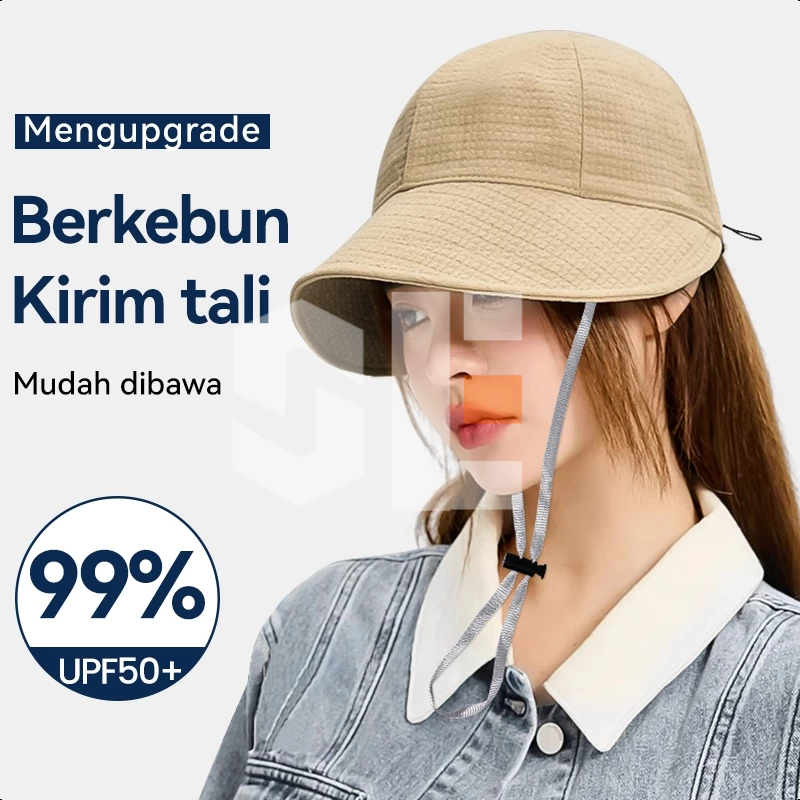 Shulanger Topi Pantai Wanita Berhijab Impor Bucket Hat Korea Topi Wanita Korean Style Hijab Fashion