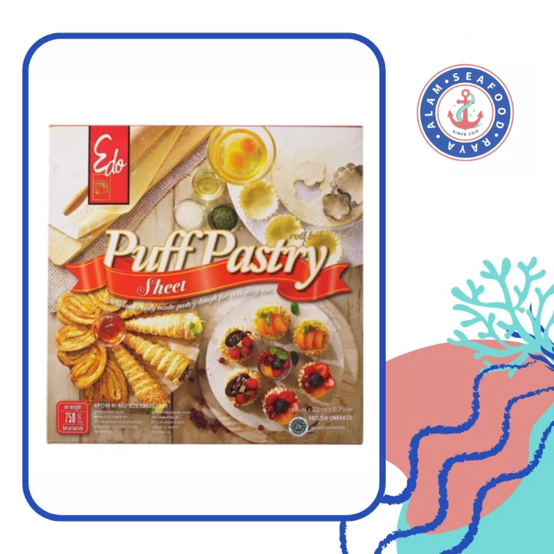 

Puff Pastry Sheet 750gr Edo