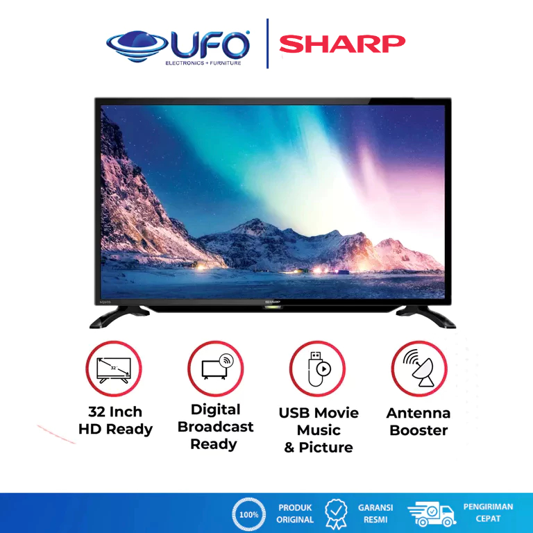 Sharp 32 Inch Led Digital TV HD USB Movie 2TC32DD | 2T-C32DD1i-TT