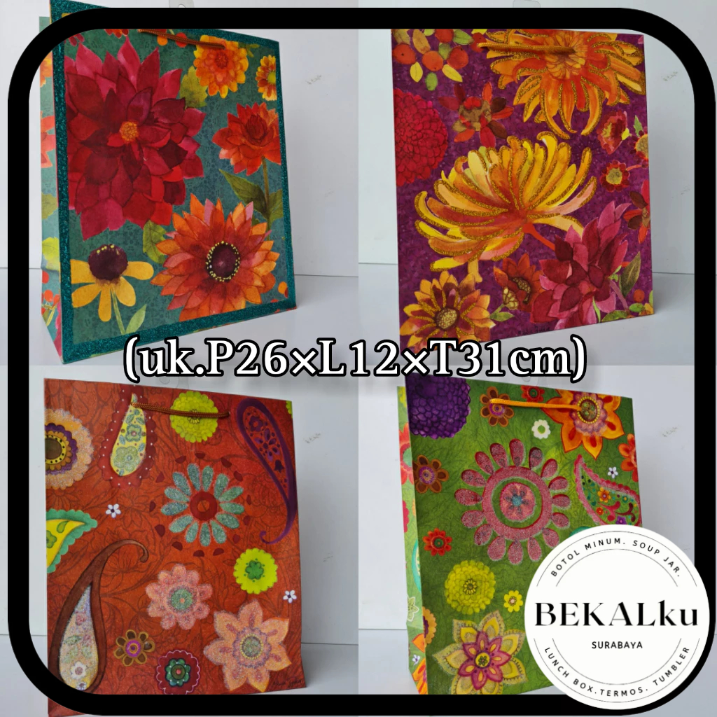 

Paperbag MOTIF BUNGA BERAGAM KARAKTER - RP 879