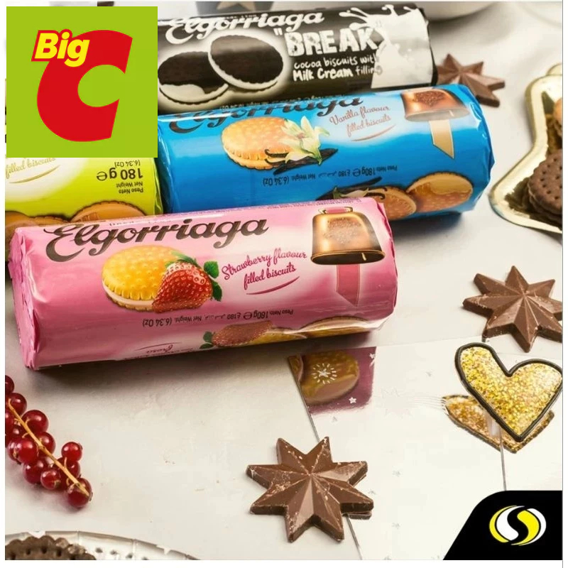 

Elgorriaga Biscuits Cocoa Chocolate Milk Biskuit Elgorriaga Coklat Susu Import