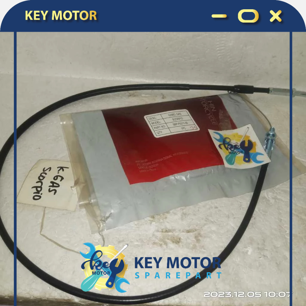 Kabel Gas / Kabel Tali Gas Motor Scorpio Baru
