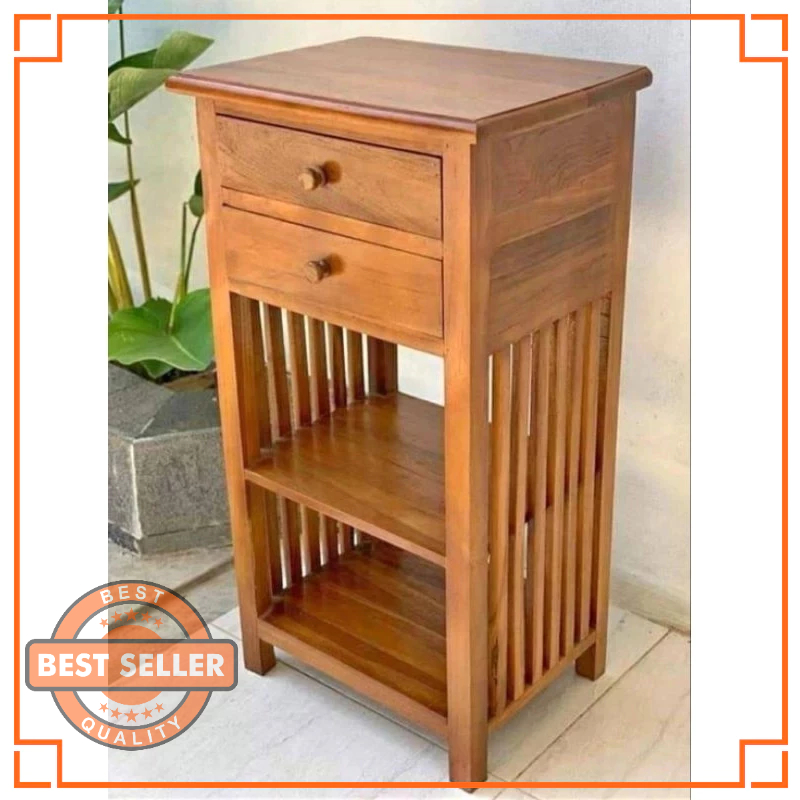 MEJA DISPENSER KAYU JATI RAK DISPENSER TEMPAT MAGIC COM FURNITURE MURAH