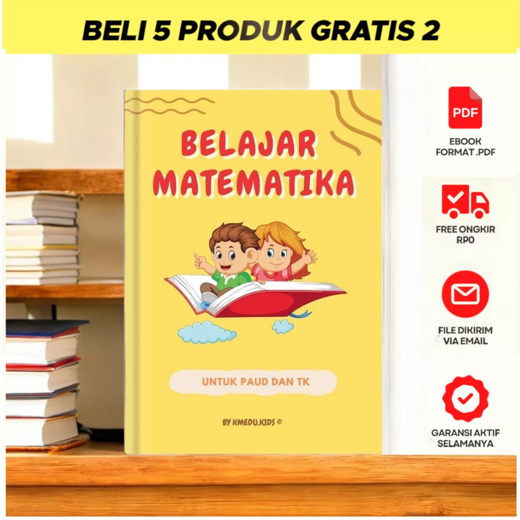 

[E-8387] BELAJAR MATEMATIKA BUKU LEMBAR AKTIVITAS MEWARNAI ANAK SEKOLAH ANAK PAUD TK KIDS BISA DICETAK SENDIRI Buku Edukasi Anak Lembar Ebook Worksheet Workbook Aktivitas