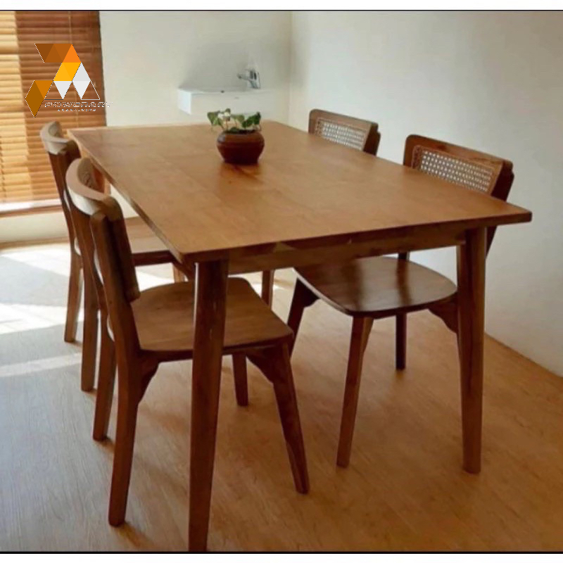 KURSI MAKAN JATI TUA KURSI MAKAN RETRO KURSI MAKAN MINIMALIS DINING TABLE MEJA MAKAN JATI TUA