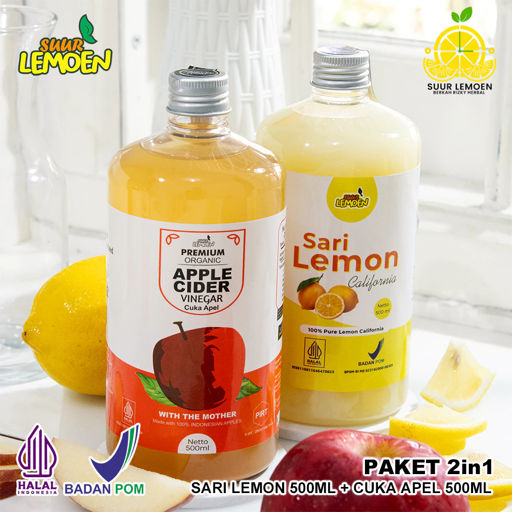 

Paket Diet Sehat Bundling Cuka Apel + Sari Lemon Murni By Suur Lemoen ID - RBK