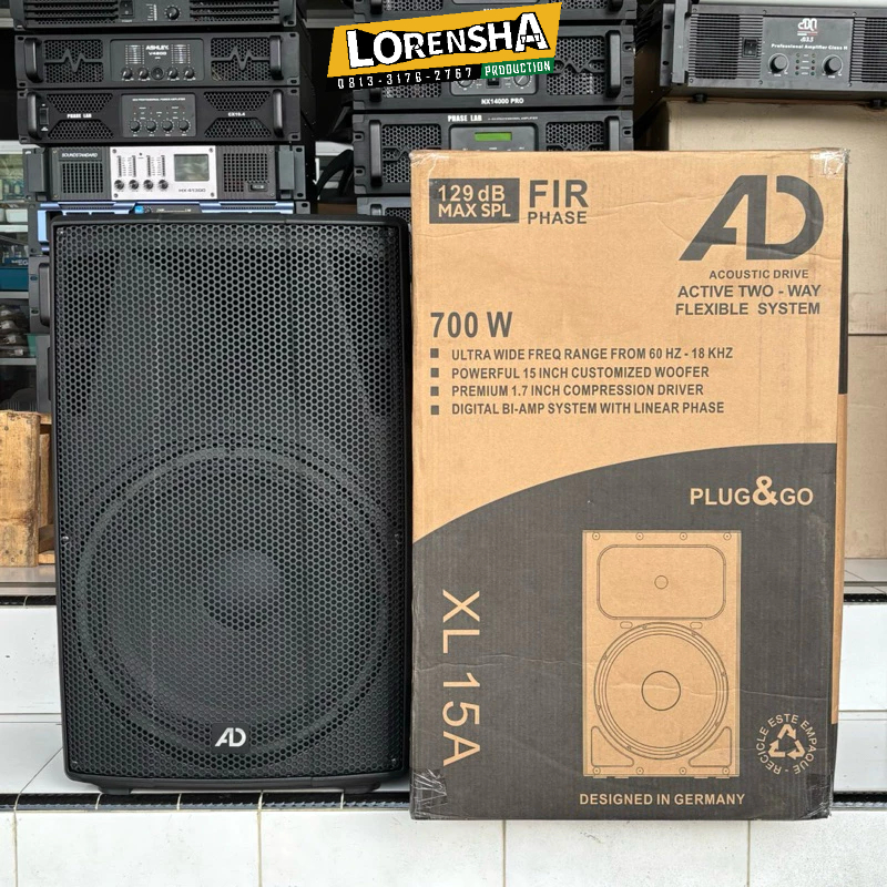 Speaker Aktif 15 Inch AD XL15A FiR Phase 700Watt