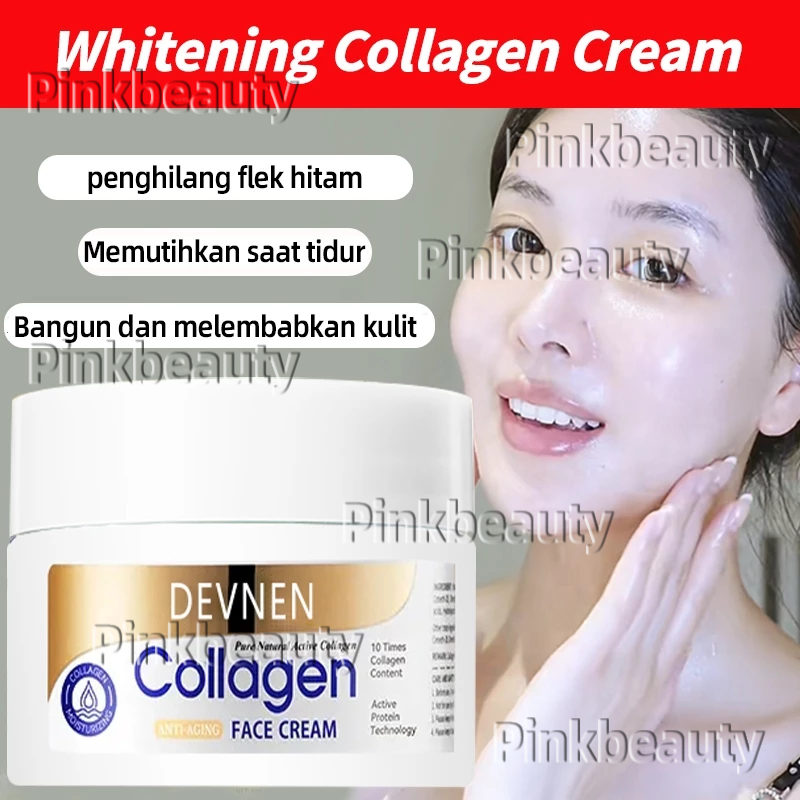 DEVNEN Collagen Whitening Cream Siang Malam Retinol Cream Anti Aging Perbaikan Retinol Night Cream