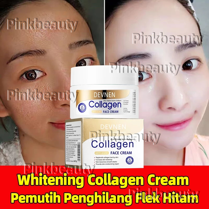 DEVNEN Collagen Whitening Cream Siang Malam Retinol Cream Anti Aging Perbaikan Retinol Night Cream