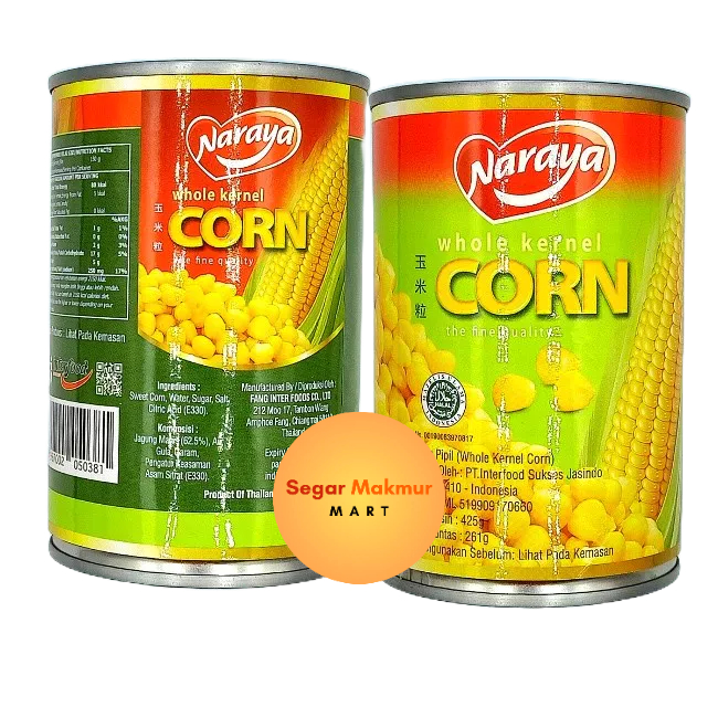 

(SMM) Naraya Whole Kernel Corn - Jagung Kaleng 425GRAM