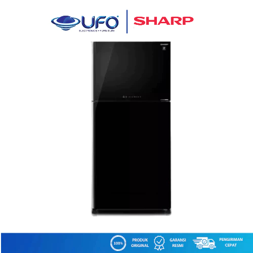 Sharp Kulkas 2 Pintu Besar 550 Liter SJIG863PGBK