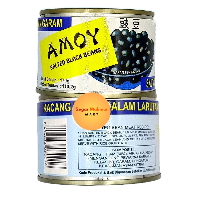 

(SMM) Tausi Amoy Salted Black Bean Kaleng 170gram Kacang Hitam