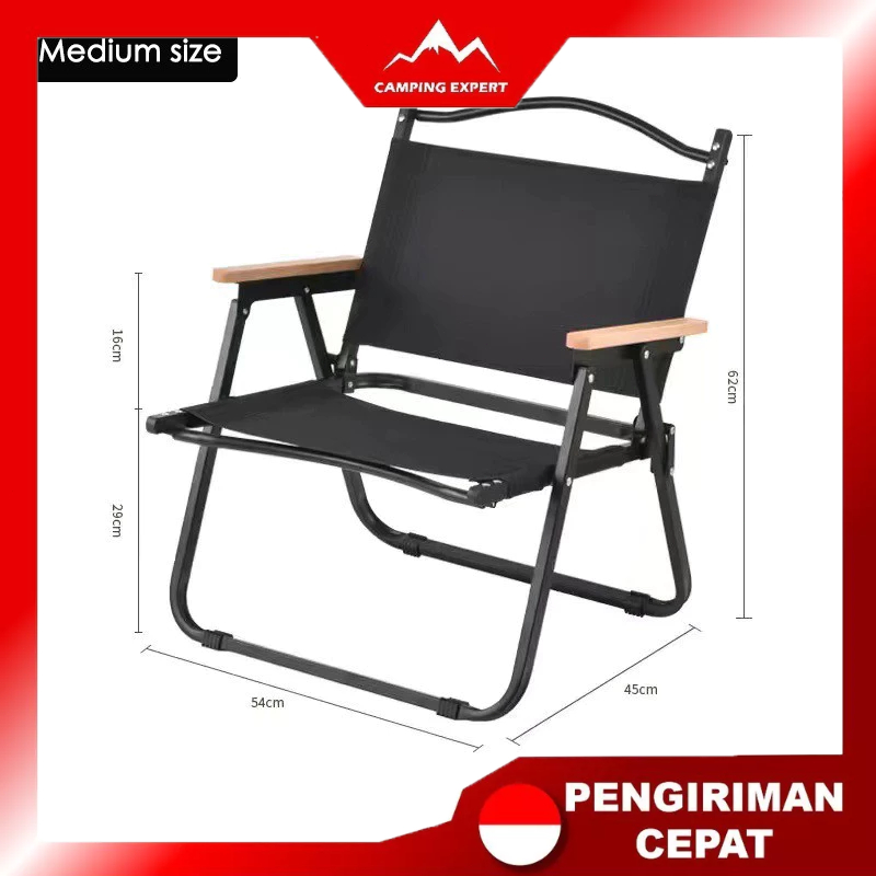 Comet Chair Outdoor Folding Chair Beach Chair Folding Chair with Teak Armrests Patio Garden Outdoor 