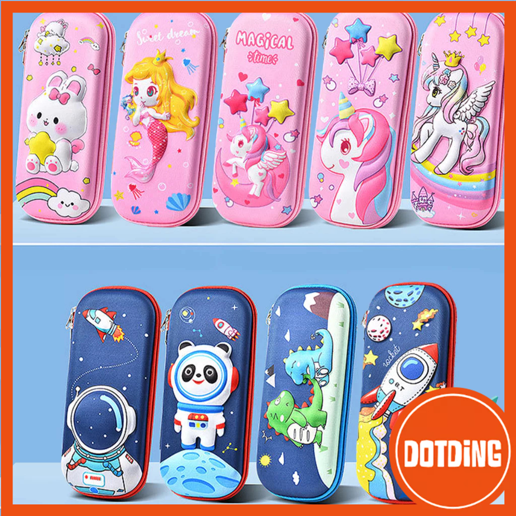 

[COD] Tempat Pensil Anak Perempuan Kotak Pensil Aesthetic 3D EVA Waterproof Alat Tulis Sekolah Kotak Pensil Anak Sekolah Impor Premium