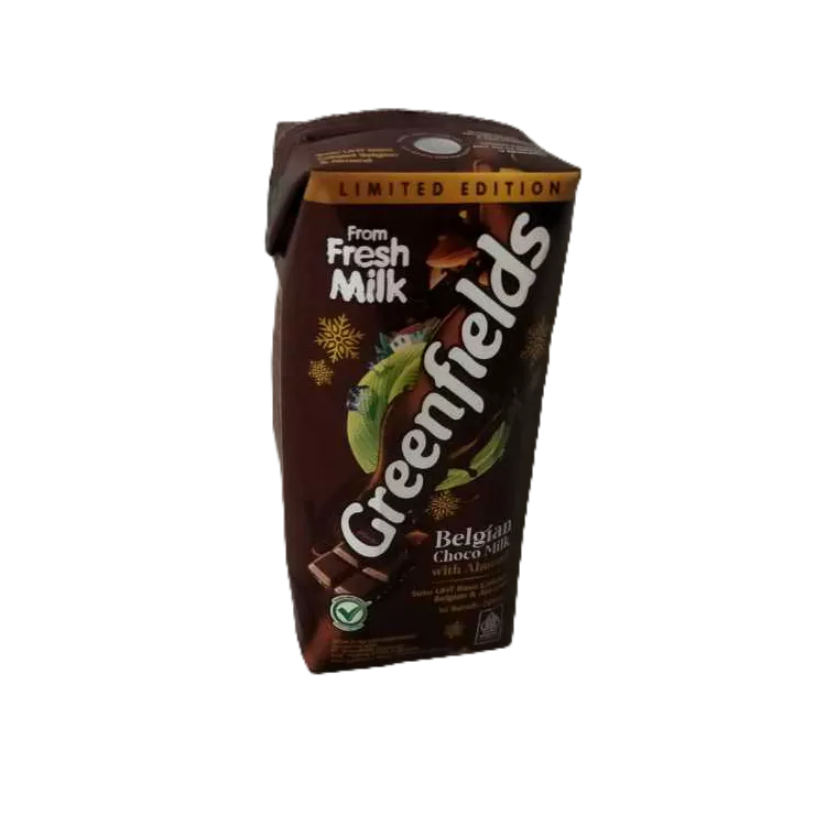 

susu UHT Greenfields 200 ml Belgian Choco Milk