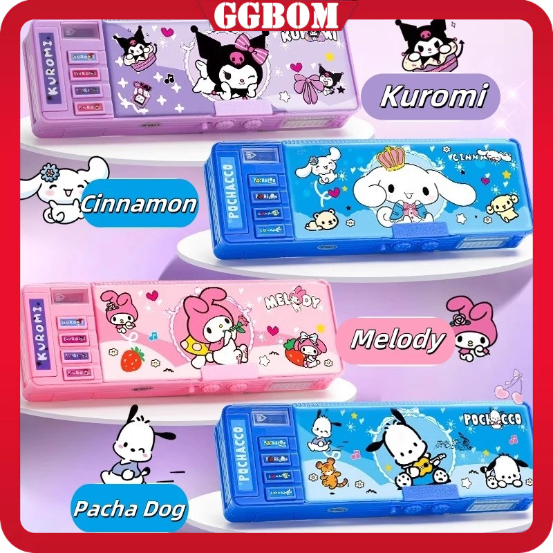 

【READY】KOTAK PENSIL/Bahan Tahan Air Kuromi Tempat Pensil Password /Multifungsi Lapis Ganda Berkapasitas Besar Lucu- Termasuk Rautan Pensil Kotak Alat Tulis