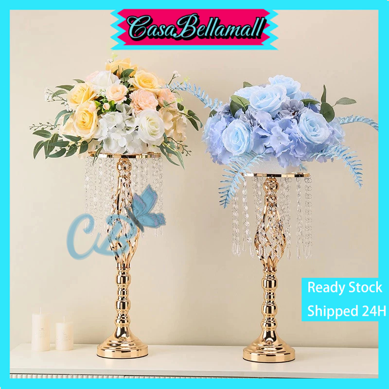 ✌Termurah-COD✌Vas bunga hiasan dekorasi ruang tamu mewah pajangan lemari kaca luxurious wedding vase