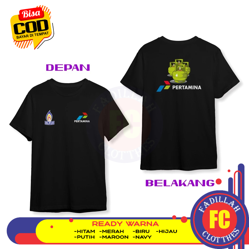 Baju Kaos Pertamina Elpiji Desain Terbaru Gas Elpiji 3kg DB Baju Distro