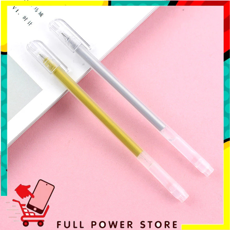 

FPS Pena Glitter Metalik 0.9mm Pulpen Warna Warni Gold Colour Gel Pen Tinta Metallic Ballpoint Craftwork Scrapbook Silver White Gel Ink